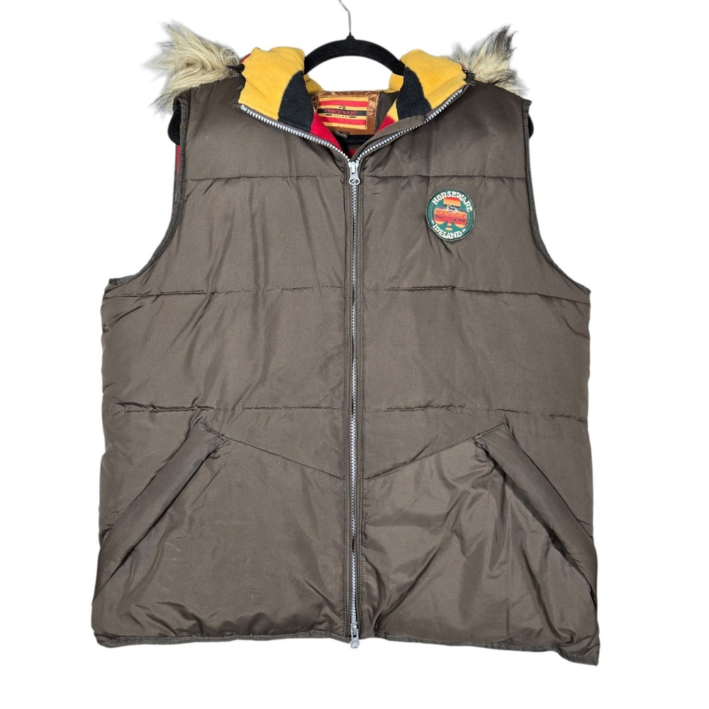 Horseware Ireland Newmarket Vest Unisex M Puffer Fleece Lined Hood Equestrian